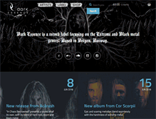 Tablet Screenshot of darkessencerecords.no
